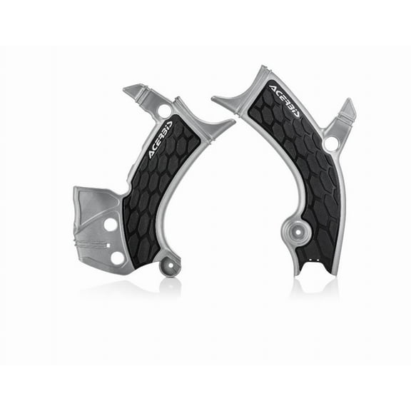Acerbis 2689411015 X-Grip Frame Guard Silver/Black