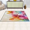 thumbnail image 3 of Ryvnso Romantic Colorful Flower Area Floor Mat Non-Slip Carpet Soft Rugs Doormats 60" x 39", 3 of 7