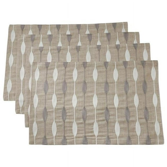 Saro Lifestyle Embroidered Design Placemat (Set of 4)