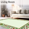 thumbnail image 2 of ODIKA 8'x10' Machine Washable Non-Slip Area Rug, Vintage Paisley Flourish with Ornamental Scroll Borders High Traffic Rug with Pad, Green, 710721, 2 of 8