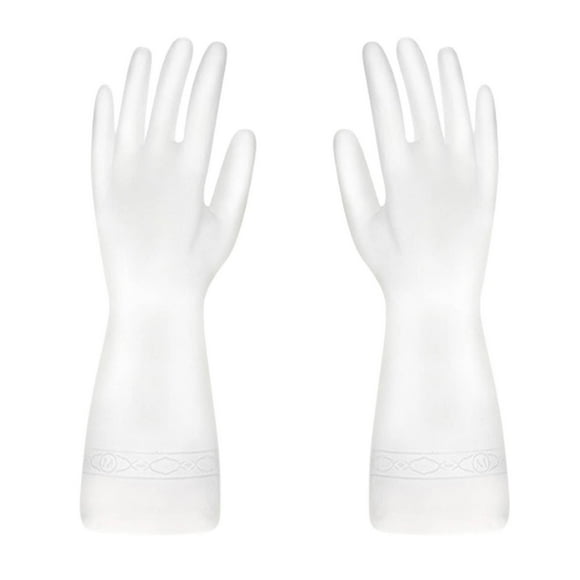 Household Rubber Gloves for Dishwashing and Cleaning | Long Sleeve Kitchen Gloves for Washing, Painting, Gardening, and Pet Care | Reusable Work Gloves with Anti-Slip Grip for Home Tasks