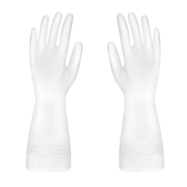 Guantes Largos de Goma Multiusos para Limpieza, Lavavajillas y Jardinería, con Agarre Antideslizante, Protección para Antebrazos de 30 Cm para El Hogar, Pintura y Cuidado de Mascotas.