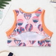 thumbnail image 7 of iiniim Kids Girls Tie Dye Cutout Back Crop Top Gymnastics Dance Workou Sports Bra Cami Shirts Orange Pink 10, 7 of 7