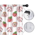 thumbnail image 4 of Blackout Kids Curtains,Pink Cow Strawberry Jam Pattern Childrens Insulated Curtains Set Of 2,Bedroom Essentials,Toddler Room Decor 52x84in(132x213cm), 4 of 5