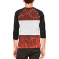 thumbnail image 2 of Austrian Flag Distressed Grunge Mens Raglan T Shirt White-Black X-LG, 2 of 2