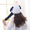 thumbnail image 6 of Cute Panda Hat With Moving Ear Funny Soft Plush Moveable Animal With Paw, 6 of 10
