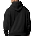 thumbnail image 4 of Namayuj Zip Up Hoodies for Men Trendy Solid Color Hooded Sweatshirt Athletic Sweater Tops Work Long Sleeve Shirts, 4 of 4