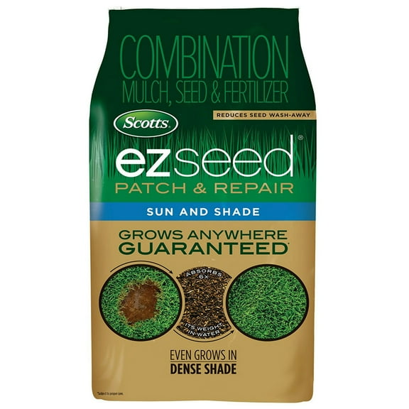 Scotts 17540 EZ Seed Patch & Repair Sun and Shade Grass Seed Mix, 10 Lb, 1-0-0, Each