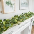 thumbnail image 6 of Hometravel Artificial Eucalyptus Vine, 1.9m Fake Green Plant Hanging, Money Leaf Simulation for Home and Wall Decor, 6 of 7