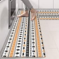 thumbnail image 2 of Kitchen Rugs Sets Of 2,Orange and Black Christmas Pattern Anti Fatigue Kitchen Mat Rugs Non Slip Washable,Decorative Kitchen Floor Mats for Kitchen,Sink,Laundry,17"X47", 2 of 5