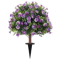 thumbnail image 1 of Outdoor Artificial Tree with Ground Stake, Realistic Faux Potted Plant for Garden Patio Yard Decor, UV Resistant and Weatherproof, Easy Insert Design, No Maintenance Gree, 1 of 4