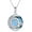 01-Capricorn(12.22-1.19)-Garnet, variant on Zodiac Necklace 925 Sterling Silver Celtic Moon Constellation Pendant Necklaces with Blue Crystal and Blue Opal Jewelry Birthday Gifts for Women