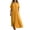 Yellow, variant on Noric Women V Neck Short Sleeve Maxi Dresses Loose Pleated Front Flowy Casual Summer Beach Vacation Daily Boho Dresses
