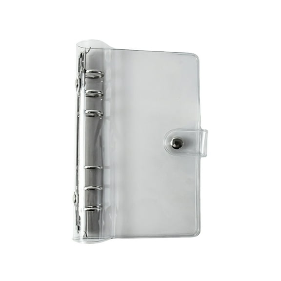 Yokua Clear Notebook Binders Soft Binder with Snap Button 6 Rings Planner Binder