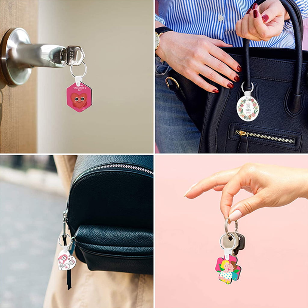 Keychain Sublimation Starter Kit Earring DIY Blank Makeup Bag Heat Tran –  the best products in the Joom Geek online store