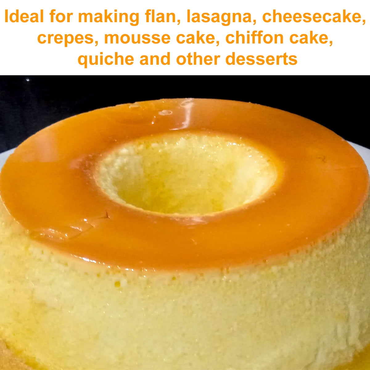 Rzvnmko Stainless Steel Flan Mold 1.5QT,Flan Pan for Instant Pot 6-8QT,Mexican Design Flanera Flan Maker,Flan Pan,Moldes para Flan - Flaneras Moldes con Tapa