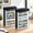 Black-2, variant on White 4-Pack Wall Mount Brochure Holder 8.5 x 11 Inch Outdoor Literature Display Rack