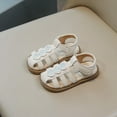 thumbnail image 3 of Bixock Toddler Girls Sandals Kids Shoes Girls Heart Glitter Cut Out Closed Toe Sandals Soft Sole Princess Casual Beach Summer Shoes 9Months-6Years, 3 of 7