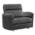 thumbnail image 4 of Pemberly Row XL Mediterranean Charcoal Extra Wide Power Glider Recliner Two Pack, 4 of 10