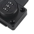thumbnail image 7 of Baoblaze Password Rotary Hasp Lock Small Door Cupboard Sheds 3 Digit Combination Lock Black, 7 of 7