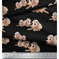 thumbnail image 3 of Soimoi Cotton Duck Fabric Golden Retriever Dog Print Fabric by Yard 42 Inch Wide, 3 of 3
