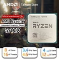 thumbnail image 2 of Procesador AMD Ryzen 7 5700X R7 5700X 3,4 GHz, 8 núcleos, 16 subprocesos, PCIE4.0, 65 W, 7 nm, L3 = 32 M, 100-000000926, LGA AM4, sin ventilador, 2 of 4