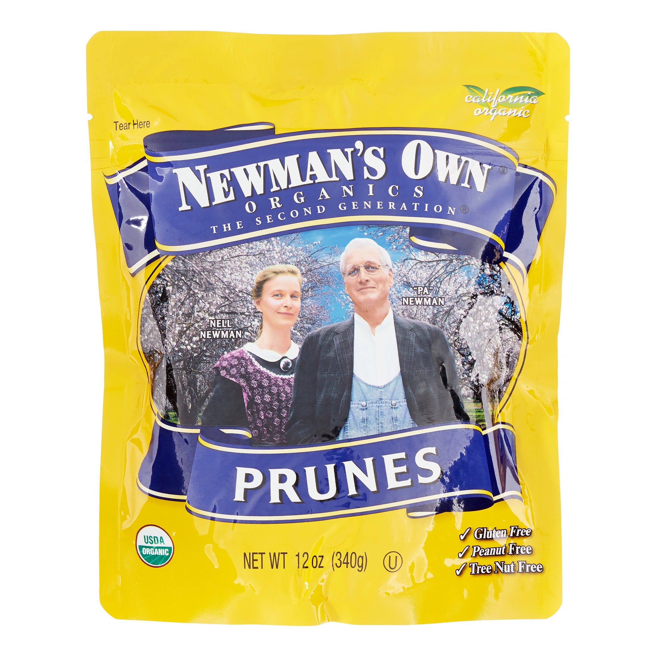 Newman's Own Organics California Prunes, 12 Ounce