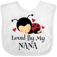 thumbnail image 3 of Inktastic Loved by My Nana Grandchild Boys or Girls Baby Bib, 3 of 4