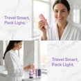 thumbnail image 6 of HonorHut Travel Silicone Bottles Set Portable Refillable Travel Essentials with Toiletry Bag LeakProof Squeezable Toiletry Containers Accessories Original Purple, 6 of 8
