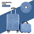thumbnail image 5 of Tripcomp Luggage Sets 2 Piece Suitcase Set (14/20/)Hardside Suitcase with Spinner Wheels Lightweight Carry On Luggage(Blue), 5 of 8