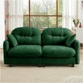 thumbnail image 3 of JERFIT Modular Loveseat Sofa Set, Chenille Fabric 2-Seater Couch with Tufted Back, High-Resilience Foam, Green Sectional for Living Room, 3 of 10
