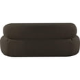 thumbnail image 3 of Meridian Furniture Venti Brown Boucle Fabric Loveseat, 3 of 20