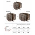 thumbnail image 3 of Brown Toaster Cover 2 Slice, Retro Oil Painting Modern Abstract Art Aesthetics Dustproof Bread Machine Oven Cover with Storage Pockets, Fits Most Kitchen Toasters Protector, 3 of 5