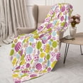 thumbnail image 3 of Disketp Easter Egg Cozy Flannel Fleece Throw Blanket: Has a velvety texture for All Seasons - Perfect for Women, Men, & Kids"50"x40", 3 of 6