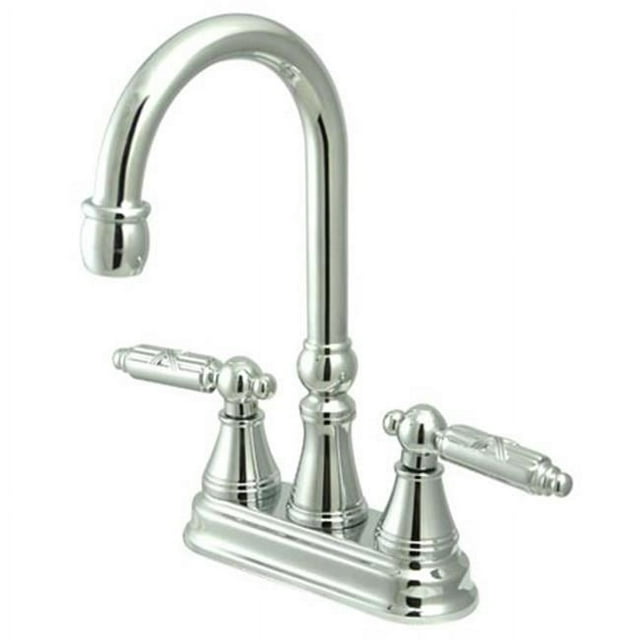 Kingston Brass KS2491GL 4 Inch Center Bar Faucet - Polished Chrome