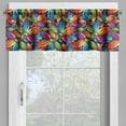 thumbnail image 4 of Ambesonne Floral Valance & Curtain, Colorful Flowers Vintage, 55"x36", Multicolor, 4 of 6
