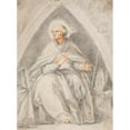 thumbnail image 3 of Giuseppe Cesari 19x24 Black Modern Framed Museum Art Print Titled - St Gregory Seated (1567 - 1639), 3 of 5