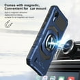 thumbnail image 2 of TJS A195 Back Cover Cell Phone Case with Kickstand for Cricket, Blue, 2 of 5