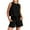 Black, variant on BiZtdJrK Womens Cotton Linen Beach Set Sleeveless Crop Tops and Shorts Summer Sets Trendy Casual Vacation 2 Piece Outfits with Pockets