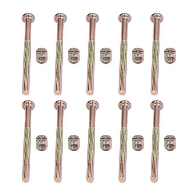 Kit de tornillos para cama de bebé, 10 juegos de tornillos para cama de bebé, tornillos para cama de bebé, durabilidad probada en el tiempo