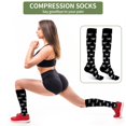 thumbnail image 4 of pares de calcetines de presión para mujer, novedad impresa en 3D, 4 of 5