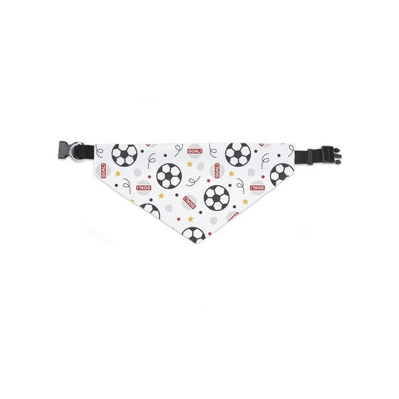 Doodle Football Cartoon Pattern Bandana  -Image by Shutterstock,  Small