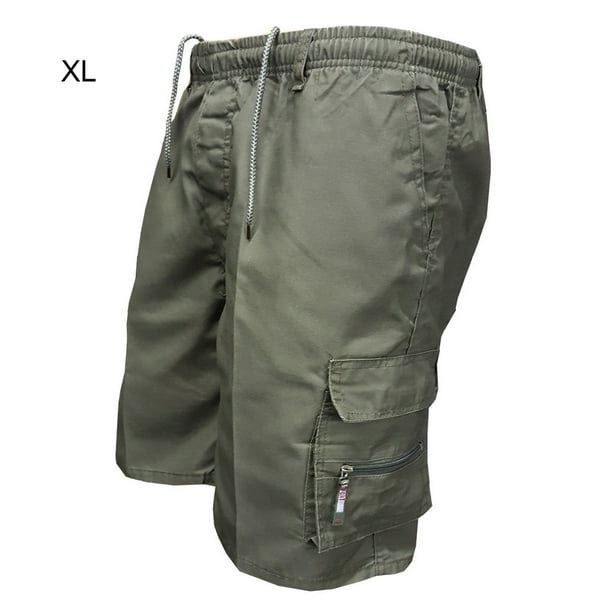 Pantalones cortos deportivos Hombre Pantalones sueltos casuales Pantalones de trabajo cortos de verano, Verde militar, XL Methold AP002304-10