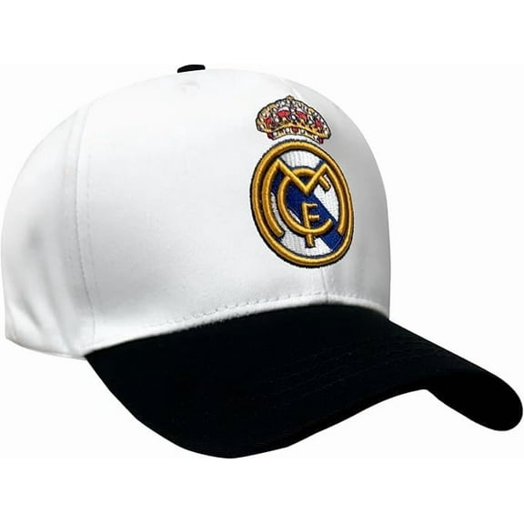 Real Madrid Adjustable Hat, White/Black, Licensed