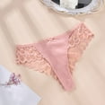 thumbnail image 3 of Mgmyaa Women's Plus Size Underwear Lace Breathable Seamless Thong, 3 of 3