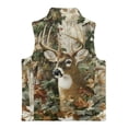thumbnail image 5 of Pzuqiu Camo Hunting Deer Kid Outerwear Vest Size 11-12 Toddler Girl Clothes Fashion Zipper Winter Sleeveless Jacket with Pockets Lightweight Fall Outerwear Versatile for Girls, 5 of 7