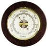 Bey-Berk Brass and Cherry Wood Indoor Barometer (WS072)