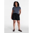 thumbnail image 2 of Time and Tru Women's Poplin Short, Sizes XS - XXXL, 2 of 6