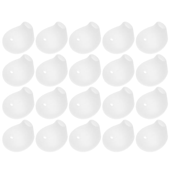 10 Pairs Silicone Replacement Ear Buds Tips Earphone Protective Cover Earbuds Caps for S6 (White)