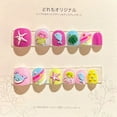 thumbnail image 6 of Embossed Cartoon Kids Nails for Girls Pink Rabbit Acrylic Press on Nails Short Full Cover Nail Tips Removable Nail Art, 6 of 6